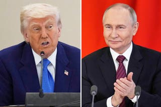 US president Donald Trump and Russian president Vladimir Putin